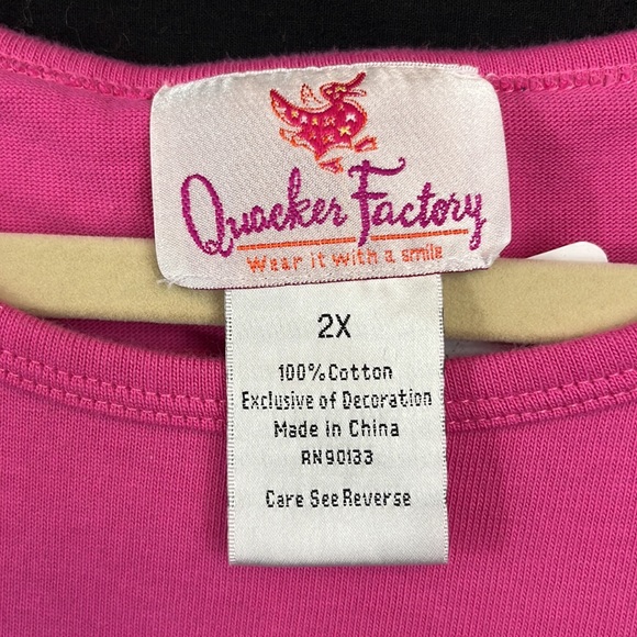 Brand New Quacker Factory Bling Trumpeting Angel Shirt NWT - Picture 4 of 7